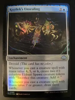 Kozilek's Unsealing NM FOIL Modern Horizons 3 MTG FREE SHIPPING - Image 1