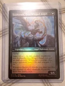 Sephiroth Fabled Soldier/One Winged Angel Final Fantasy Magic the Gathering Foil - Image 2