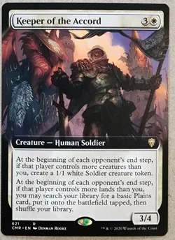 Keeper of the Accord - Extended/Borderless, Commander Legends #621 Mtg - Image 1