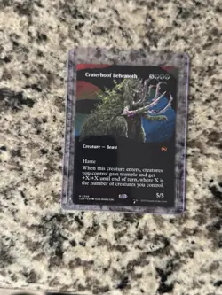 Craterhoof Behemoth (Borderless) Tarkir: Dragonstorm Regular - Image 1