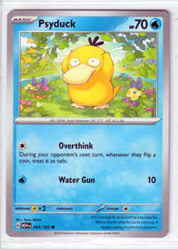 Psyduck 54/165 Scarlet & Violet 151 ENGLISH Common 2023 Near Mint Pokemon - Image 1