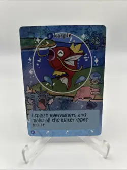 Pokiebubies 1st Edition Fan Art Chef Ken Lee Karpie #37 Magikarp V2 Holo Pokemon - Image 1