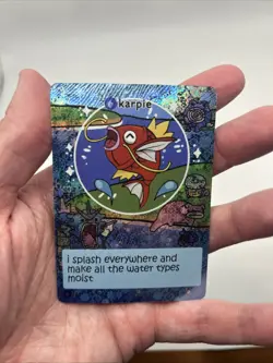 Pokiebubies 1st Edition Fan Art Chef Ken Lee Karpie #37 Magikarp V2 Holo Pokemon - Image 3