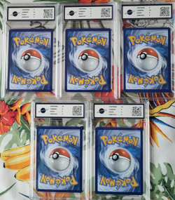 5 x POKEMON CELEBRATIONS GRADED BUNDLE - DARK GYARADOS,CLEFFA ETC - RKT GRADED - Image 2
