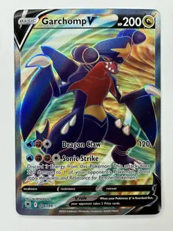 2022 Pokemon Astral Radiance Garchomp V #178 Illustration Rare Full Art NM - Image 1