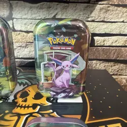 Lot of (4) Pokemon TCG Scarlet & Violet Prismatic Evolutions Mini Tins SEALED - Image 4