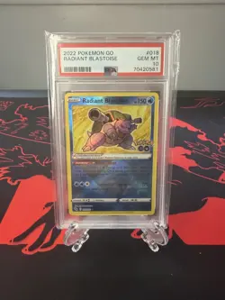Radiant Blastoise 018/078 Pokemon GO Holo PSA 10 - Image 1