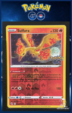 Carte Pokemon Sulfura 012/078 Holo Reverse EB10.5 Pokemon Go FR - Image 1