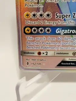 Vikavolt GX (Secret) 152/145 Sm-Guardians Rising Holo NM Pokemon TCG - Image 5