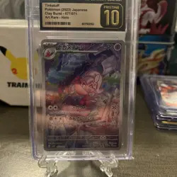 CGC 10 Pristine Tinkatuff 077/071 Art Rare Pokemon 2023 Clay Burst - sv2D - Image 1