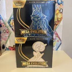 Pokemon TCG Mega Evolution Elite Trainer Box ETB set of 2 Lucario/Gardevoir New - Image 1