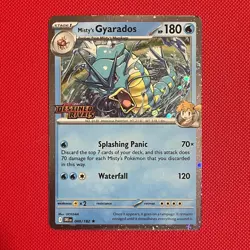 Misty’s Gyarados 049/182 Stamped Promo - Pokemon TCG - SV: Destined Rivals - LP - Image 1