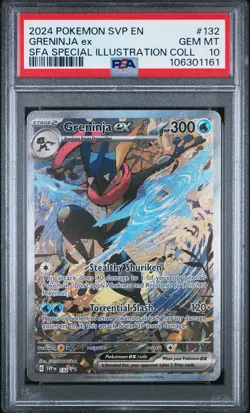 2024 POKEMON SVP EN-SV BLACK STAR PROMO #132 GRENINJA EX PSA 10 - Image 1