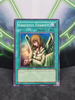 Yugioh Graceful Charity SDP-040 Super Rare LP - Image 1