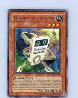 Yu-Gi-Oh TCG Morphtronic Remoten RGBT-EN014 Unlimited Regular Rare Played LP - Image 1