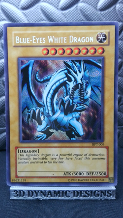 | Yugioh Blue-Eyes White Dragon BPT-009 Secret Rare 2003 Collectors Tin PL ?? | - Image 1