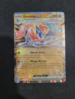 Pokemon Greninja EX TCG Card 106/167 Sv06 Twilight Masquerade Double Rare Holo - Image 2