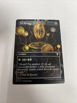 Sol Ring Borderless Foil Commander Masters Card #0703 MTG LP - Image 1