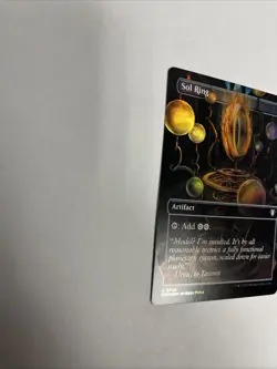 Sol Ring Borderless Foil Commander Masters Card #0703 MTG LP - Image 5
