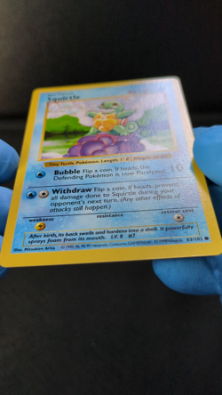 Squirtle - 63/102 - Base Set - Shadowless Common Card - Pokemon Card - Image 2