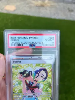 PSA-10 Perrin Special Illustration Rare 220/167 Pokemon Card Twilight Masquerade - Image 5