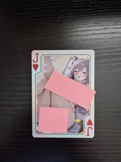 Goddess Story Card - Beautiful Delicate Moan - Poker Jack of Hearts - Keqing - Image 1