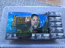 Huge LOTR starter deck lot Ents of Fangorn Battle of Helm's Deep + loose cards - Image 1