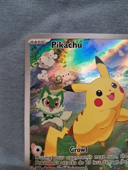 Pokemon 2024 Pikachu SVP #88 Black Star Promo Full Art Holo Raw Card - Image 4