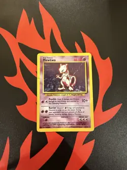 Pokemon TCG Mewtwo Holo Card 010/102 Base Set Original Rare - Image 1
