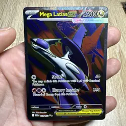 Mega Latias ex 163/132 Ultra Rare Pokemon TCG Card ME01: Mega Evolution NM - Image 1