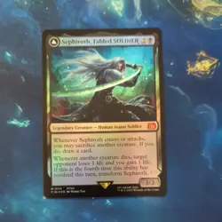 Sephiroth Fabled Soldier/One Winged Angel Final Fantasy Magic the Gathering Foil - Image 1