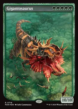 Gigantosaurus | MTG | FDN | NM |FOIL | #718 - Image 1