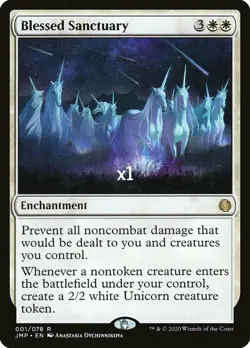 MTG Jumpstart JMP Blessed Sanctuary MINT - Image 1