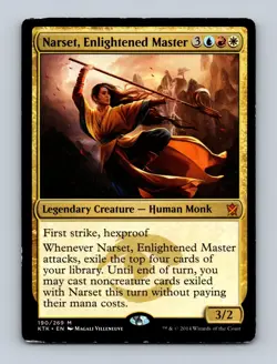 Narset, Enlightened Master Khans of Tarkir Non-Foil MTG MP - Image 1