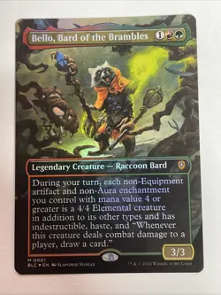 Bello, Bard of the Brambles (Borderless) Commander: Bloomburrow Foil #1 Mythic - Image 1