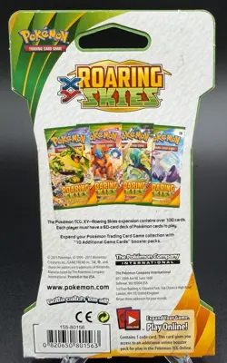 Pokemon TCG XY Roaring Skies Sealed Sleeved Booster Pack - 10 Cards Deoxys Art - Image 2