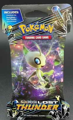 Pokemon - Lost Thunder Sleeved Booster Pack - Sun & Moon - Celebi - Image 1