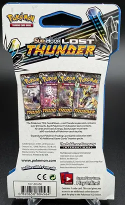 Pokemon - Lost Thunder Sleeved Booster Pack - Sun & Moon - Celebi - Image 2
