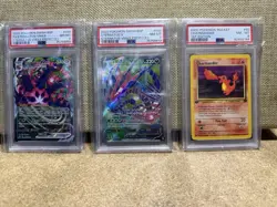 Pokemon Cards PSA 8 Lot Of 3 , Charmander 1st Edition, #50, Eternatus #44 #45 - Image 1