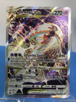 Deoxys VSTAR GG46/GG70 Crown Zenith: Galarian Gallery Holo Pokemon TCG NM - Image 1