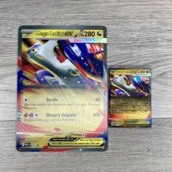 Pokemon TCG Mega Latias Ex MEP 011 Black Star Promo & Jumbo Lenticular - Image 1