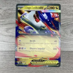 Pokemon TCG Mega Latias Ex MEP 011 Black Star Promo & Jumbo Lenticular - Image 2
