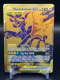 Pikachu & Zekrom GX SM248 Black Star Promo 2021 Pokemon Sun And Moon NM - Image 1
