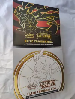 Pokemon TCG Lost Origin Elite Trainer Box and Brilliant Stars Elite Trainer Box - Image 1