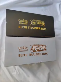 Pokemon TCG Lost Origin Elite Trainer Box and Brilliant Stars Elite Trainer Box - Image 2