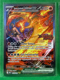 Pokemon Team Rocket’s Moltres ex Destined Rivals # 229 SIR, 208, 031 Stamped UPC - Image 3