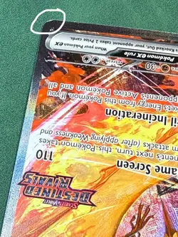 Pokemon Team Rocket’s Moltres ex Destined Rivals # 229 SIR, 208, 031 Stamped UPC - Image 4
