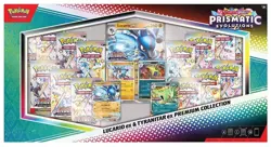 Pokemon TCG Prismatic Evolutions Lucario Ex + Tyranitar Ex Premium Collection - Image 1