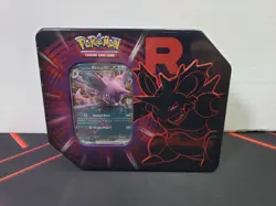 Pokemon TCG Team Rocket Nidoking Destined Rivals Tin Brand New Factory Sealed - Image 1