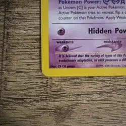 Unown [C] 057/105 - 1st Edition - Neo Destiny NM Condition Pokemon TCG Vintage - Image 5